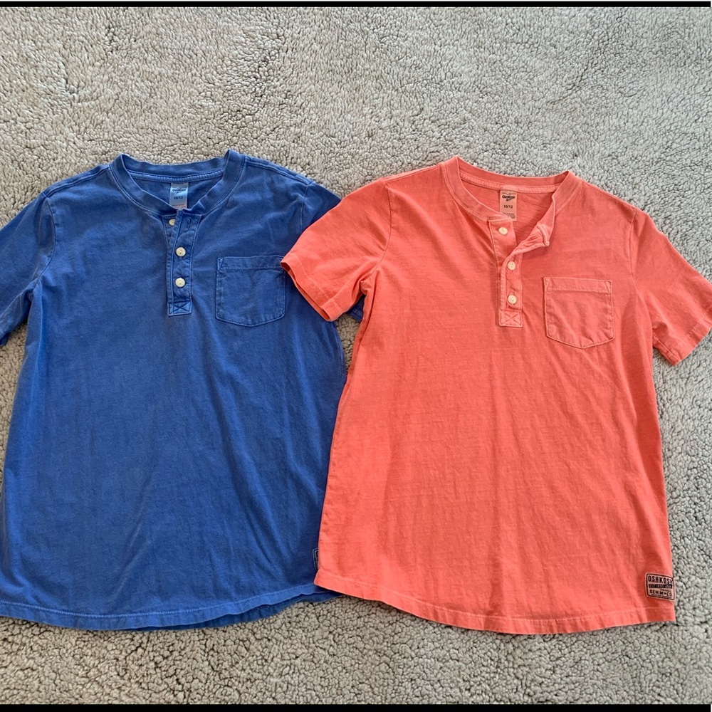 Lot of 2-Boy’s OshKosh Henley shirts